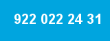 922 022 24 31